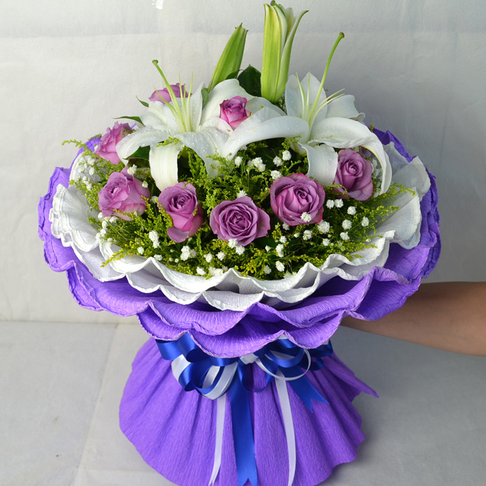 北京鲜花速递玫瑰百合鲜花丰送妈妈母亲节康乃馨鲜花送客户鲜花