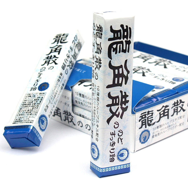 日本进口 龍角散润喉糖 家庭必备止咳化痰龙角散糖 条装10粒零食