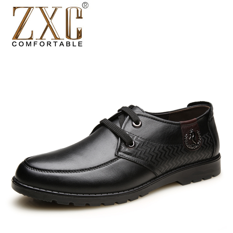 ZXC 新款优质头层牛皮高档男士真皮皮鞋 夏季休闲透气舒适单鞋