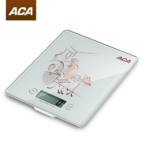 ACA/北美电器 AES-Q7 玻璃面板厨房电子秤 高精度传感 全国包邮