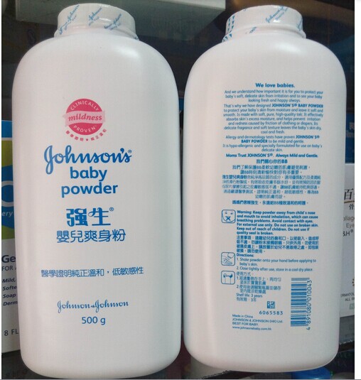 香港代购强生婴儿/宝宝BB爽身粉500g温和不刺激低敏感性