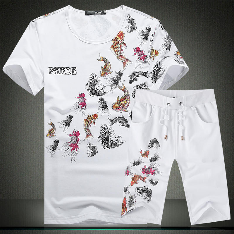 2015夏装新款套装男士短袖T恤DSA115-TZ07 P85(M-5XL)