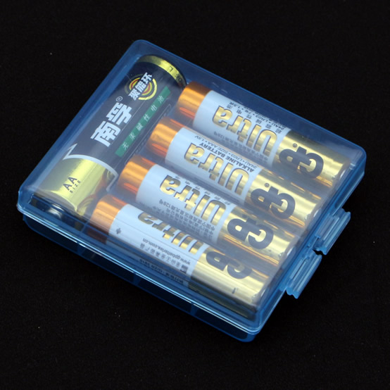 高品质电池盒收纳盒塑料盒 适合5号/7号电池 AA电池盒 韧性好无味
