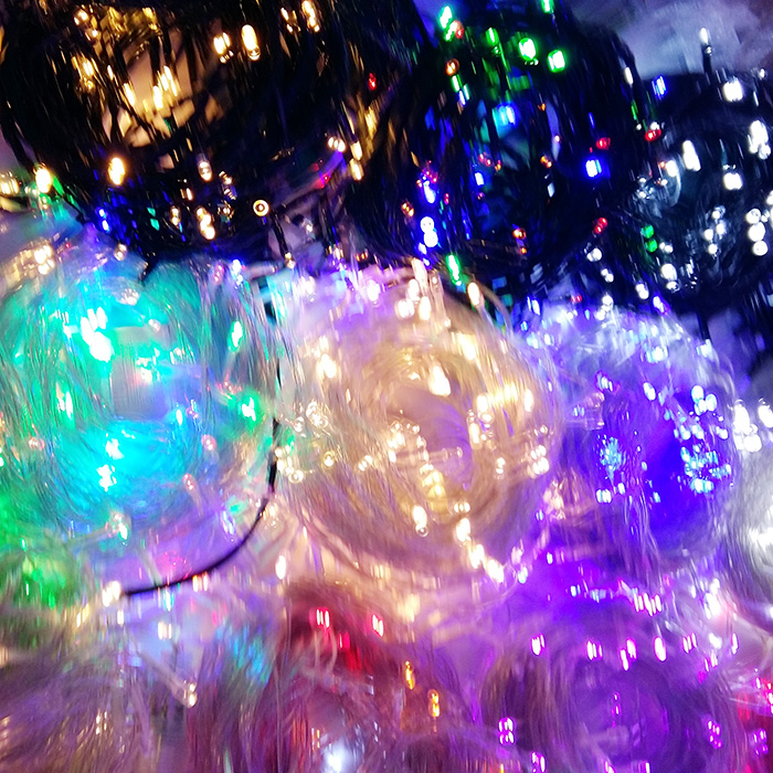 侨谊 圣诞节场景装饰灯 圣诞树挂件 8米60头带尾接驳LED灯 4色