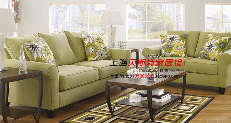 美式新古典双人沙发 欧式实木布艺沙发 法式布艺沙发组合