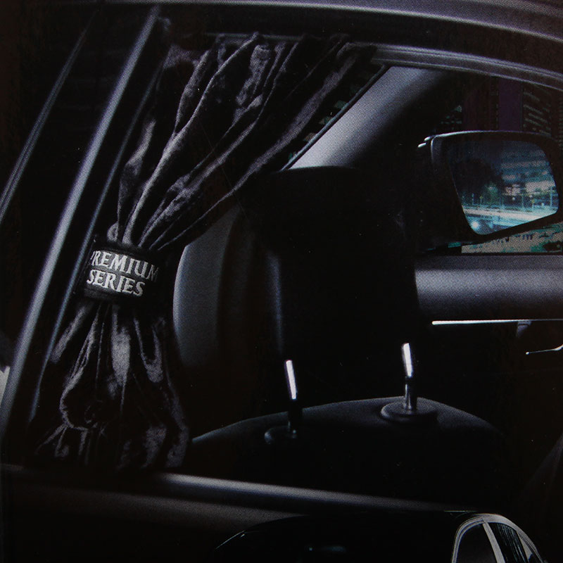 日本MIRAREED 汽车窗帘遮阳帘 轨道式车用遮阳帘 侧窗防晒布帘子