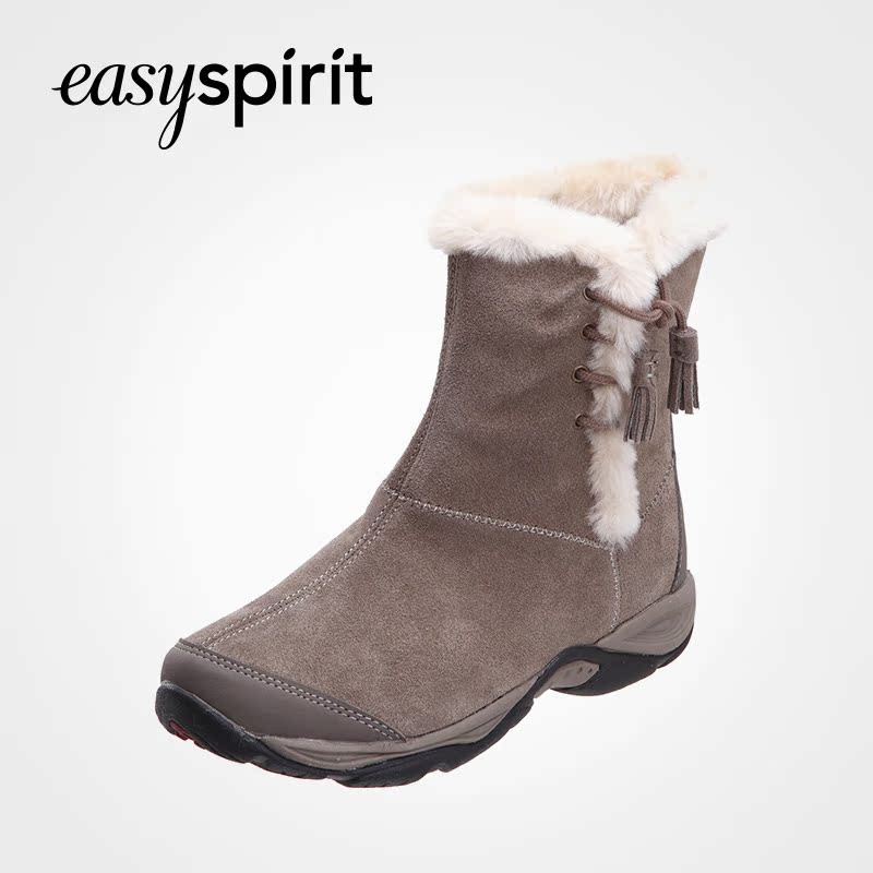 Easyspirit/逸思步冬季侧拉链装饰棉靴保暖短靴-401036953S