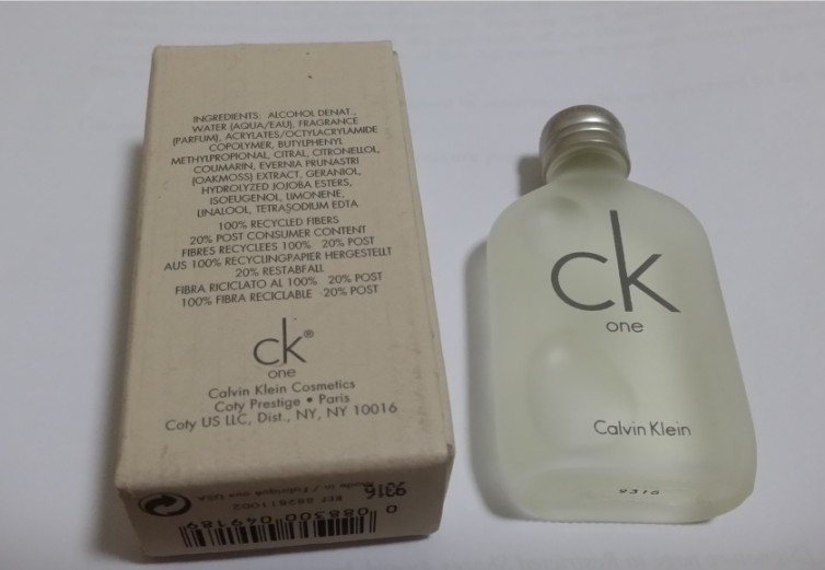 Calvin Klein凯文克莱CK ONE中性男士女士淡香水 小样Q版15ml正品