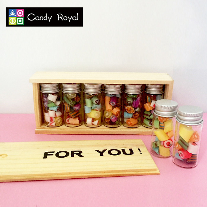 candy royal 澳洲皇室手工糖果小木盒 带糖  细糖生日礼物 漂流瓶