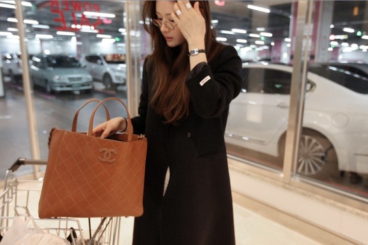 专柜代购韩国SZ2015秋冬新款韩版毛呢外套中长款修身羊绒大衣女装