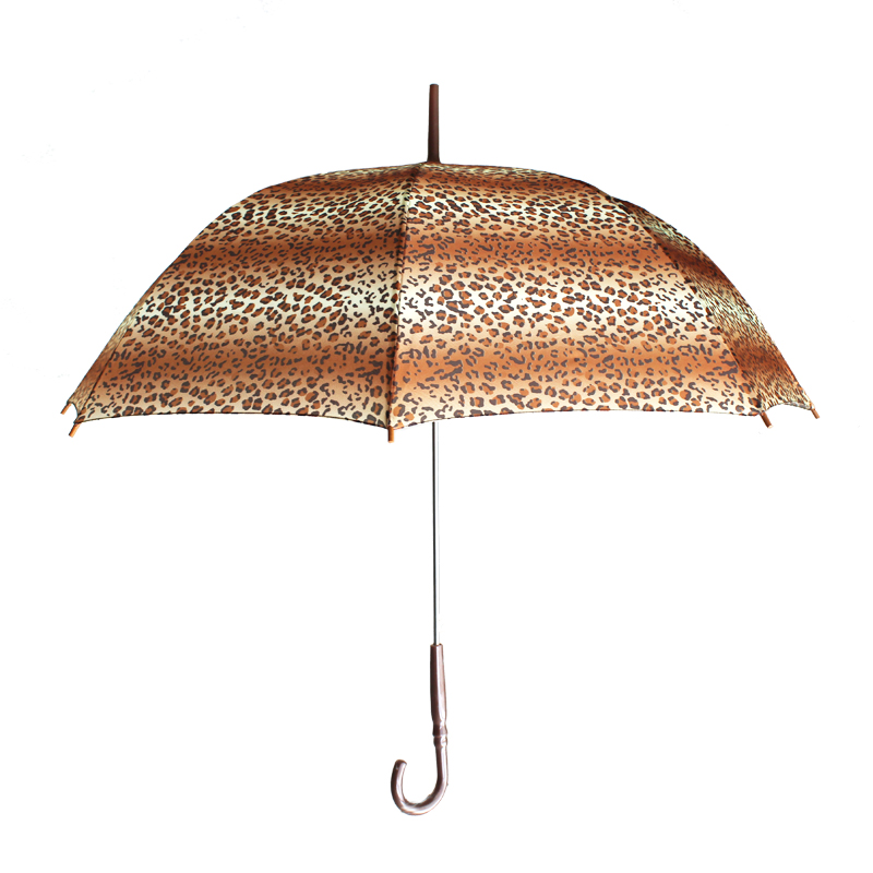 伞伞发光豹纹晴雨伞长柄伞雨伞创意伞雨伞特价雨伞韩国创意雨伞女