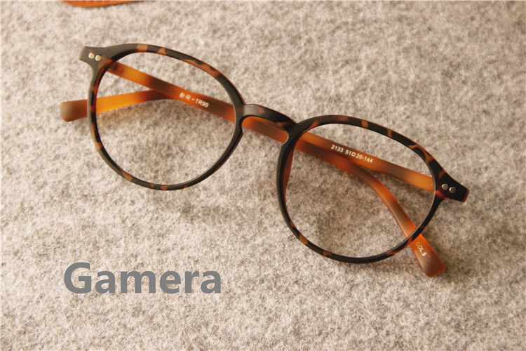 Gamera定制韩国Glasses全框眼镜细豹纹镜框文艺潮范男女款可配镜