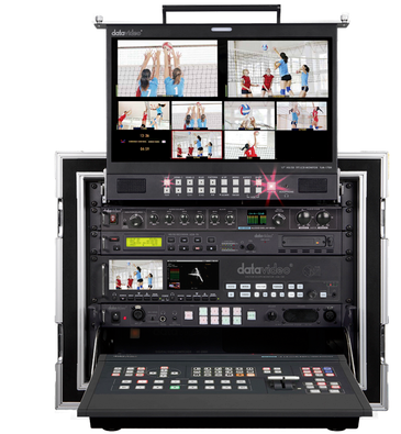迪特康姆高清 dt-2200箱载演播室液晶抽拉监视器移动导播监视器
