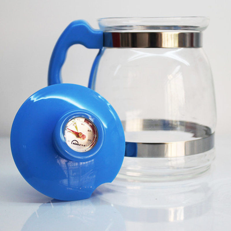 恒温调奶器配件单卖 带温度计玻璃杯玻璃壶感温式水壶