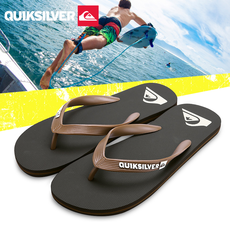 Quiksilver2016新款沙滩运动拖鞋夏季休闲防滑大码人字拖 61-2366