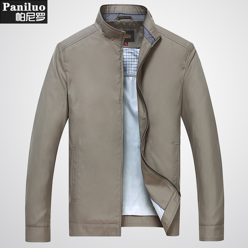 帕尼罗秋季新款男装立领夹克 中年休闲拉链款品牌笳克爸爸装外套