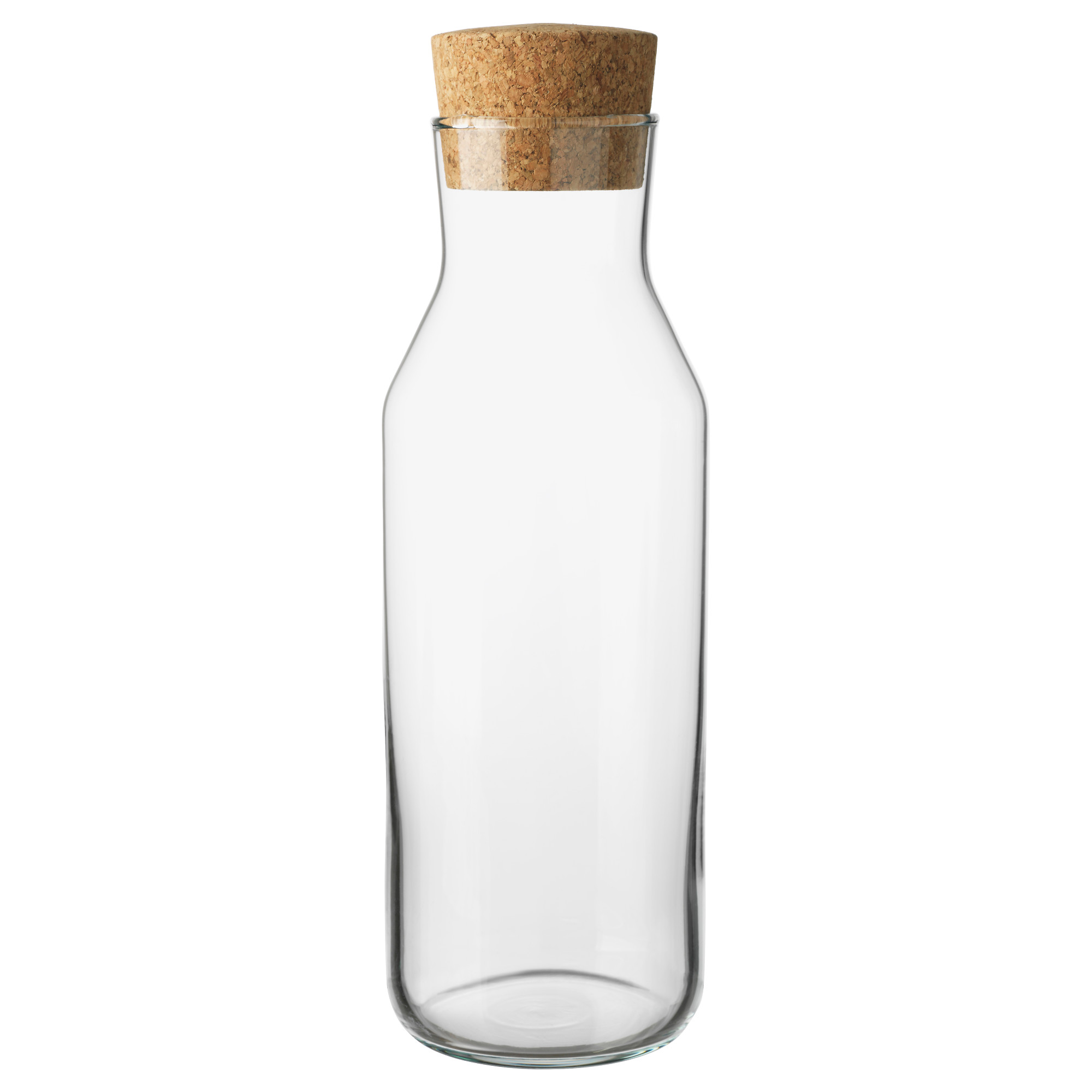 正品宜家IKEA365+软木塞玻璃水瓶冷水壶热水瓶果汁瓶牛奶瓶冷开水