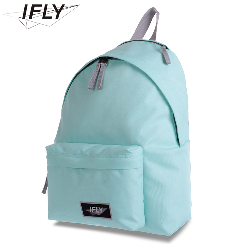 2014新款IFLY糖果纯色简约双肩包 潮男女中学生书包学院风背包