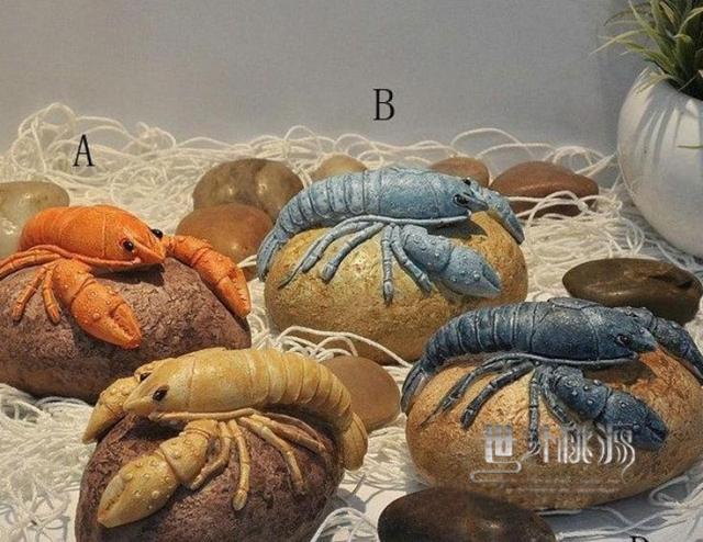 特价地中海风格树脂石头龙虾鱼缸装饰拍摄道具地台装饰 摆件