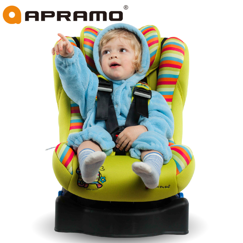 英国Apramo汽车儿童安全座椅旋转 婴儿宝宝车载送isofix 0-4岁