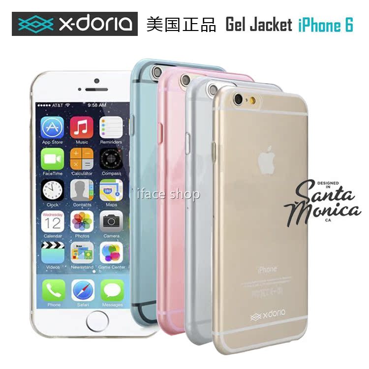 x-doria iPhone6手机壳超薄透明苹果6 plus保护套 tpu硅胶软壳4.7