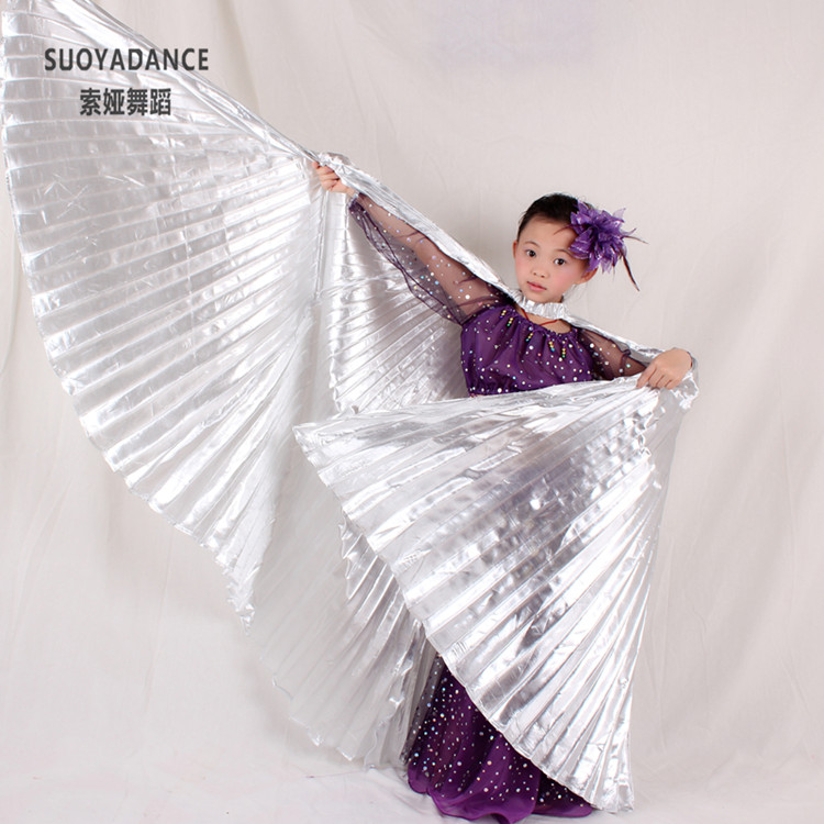 索娅儿童肚皮舞金翅 小孩舞台演出印度舞表演道具 开场舞批发金色