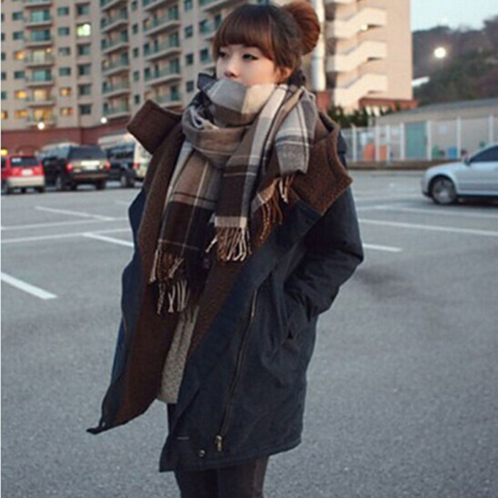 加厚棉衣冬装新款韩版保暖棉服羊羔毛大码韩国中长款女宽松外套