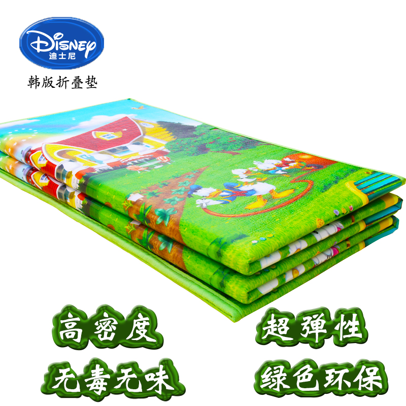 迪士尼爬行垫爬爬垫双面环保加厚折叠垫爬行毯EPE地垫宝宝游戏垫