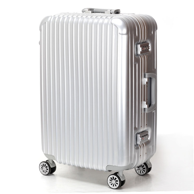 高档铝框旅行箱包商务登机箱平框密码箱子行李箱拉杆箱万向轮男女