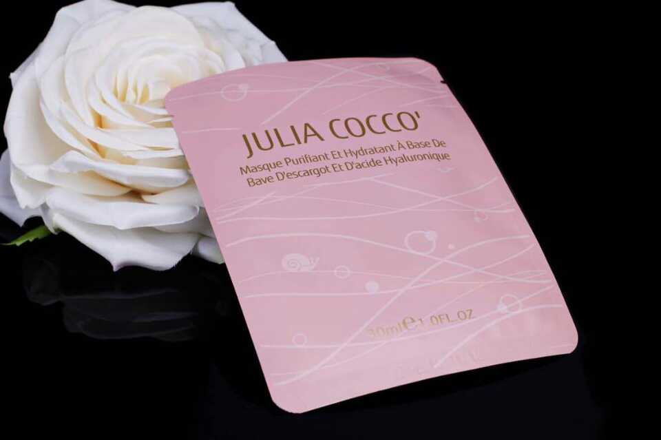 JULIA COCCO'茱莉亚可可大蜗牛玻尿酸精华保湿面膜贴补水美白正品