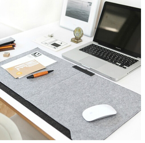 创意韩版多功能柔软毛毡电脑桌桌布垫整理垫办公室个性键盘垫