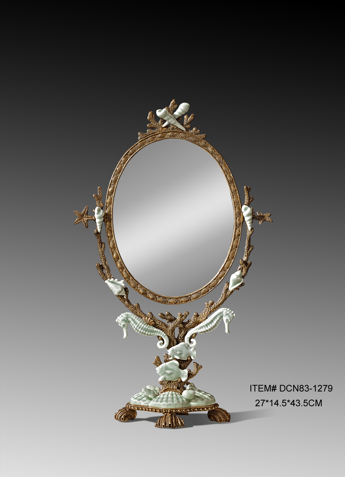 古典美式欧式法式新古典小梳妆镜装饰镜化妆镜小镜子梳妆台镜摆件