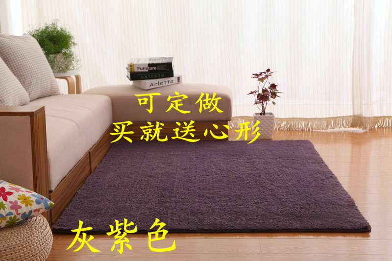 加厚可水洗丝毛客厅卧室茶几床边地毯可定做订制满铺地毯