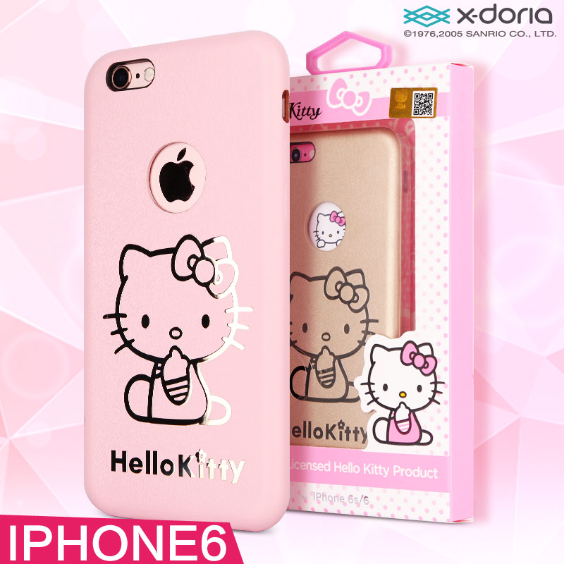 道瑞Hello Kitty iphone6plus手机壳苹果6S手机套卡通PU皮防摔套