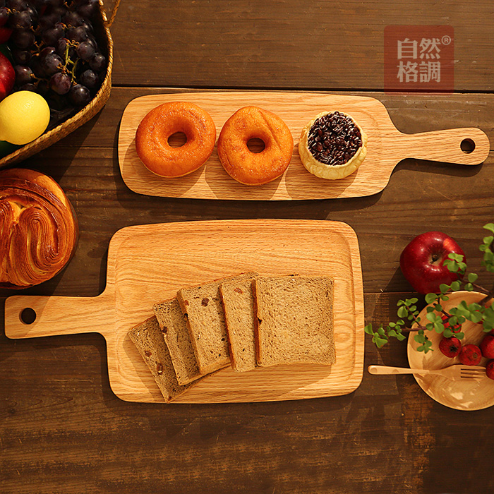 自然格调│橡木披萨板 烘培工具 面包板 手工原木面包板 切菜板