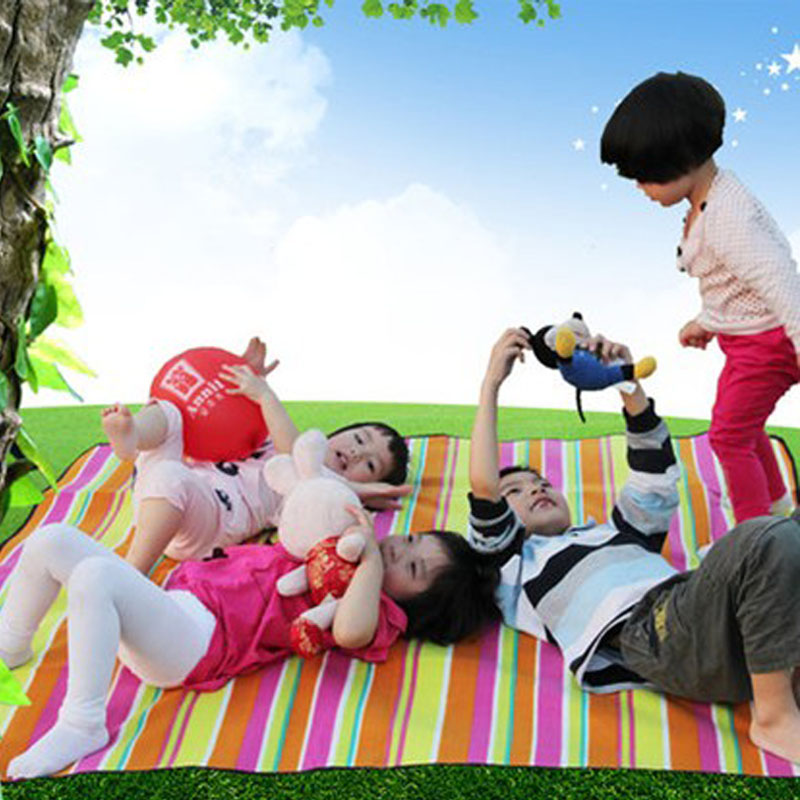苔原地带户外防潮垫 超大绒面野餐垫 地垫儿童游戏垫3~4人130*150