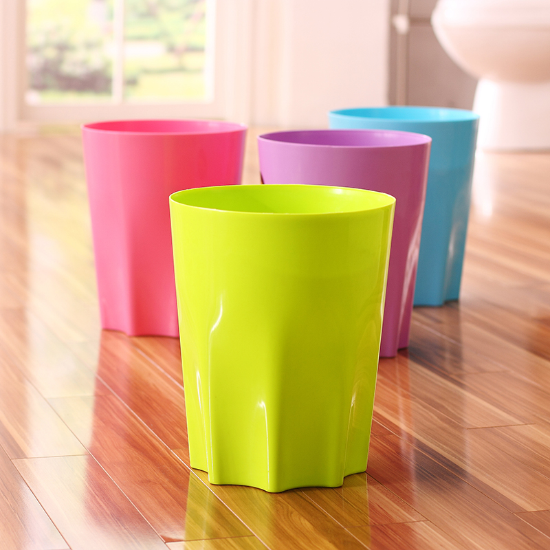 创意厨房客厅垃圾桶卫生间家用收纳桶塑料大号10L无盖筒纸篓