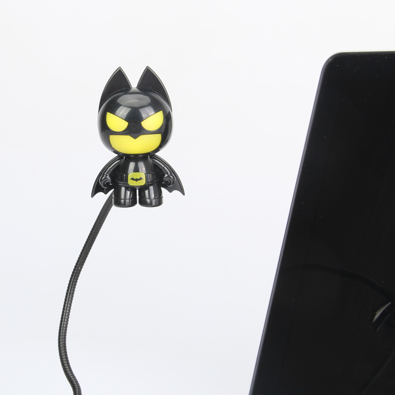 太空人宇航员 蝙蝠侠 公仔LED小夜灯 USB电脑键盘灯 超萌可爱节能