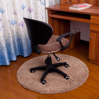 雪尼尔地垫 圆形地毯 电脑椅垫卧室床边床前毯 转椅垫 瑜伽垫