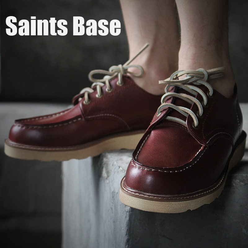 SAINTS BASE美式复古工装鞋 低帮鞋 复古英伦男鞋 矮帮鞋