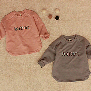 代购 韩国进口儿童装正品2015秋装新款男童女童字母纯色长袖T恤