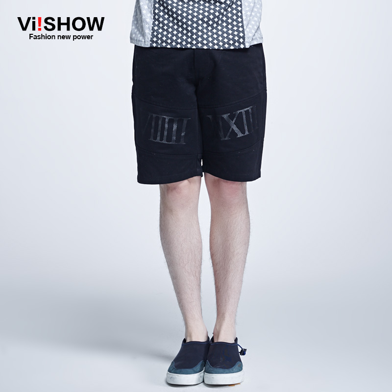 viishow2015夏装新款短裤男 潮流百搭休闲短裤 字母五分裤中裤潮