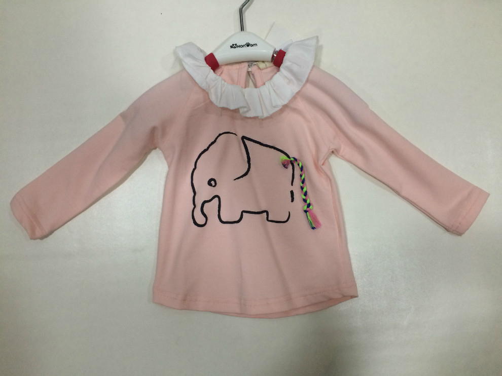 《实体》田果果专卖正品秋季大象花边领打底衫C-BM5102
