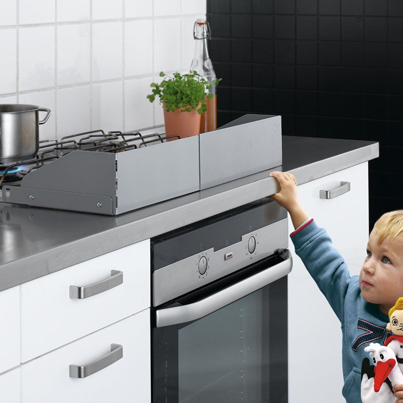 Babydan儿童安全厨房灶台防护板  隔热挡油防烫伤弹力夹板耐高温