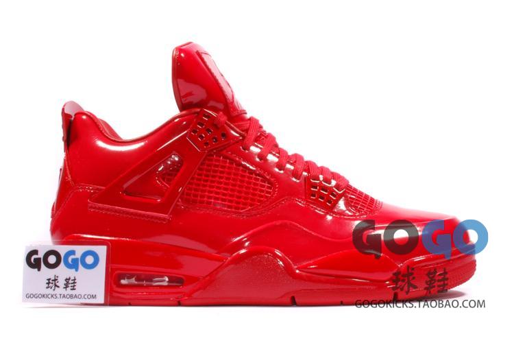 GOGO球鞋 Air Jordan 11 Lab4 Red AJ4 全红漆皮 719864-600