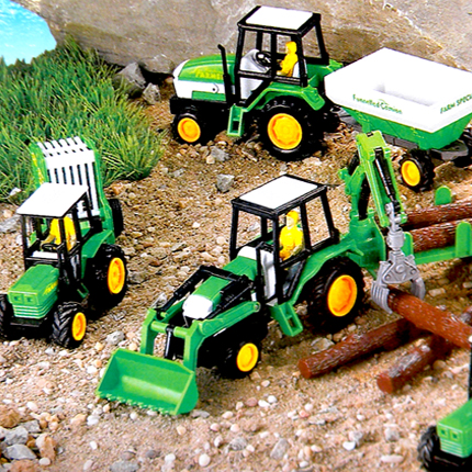 儿童惯性玩具车拖拉机工程运输车农场作业车伐木车牛奶车推土机