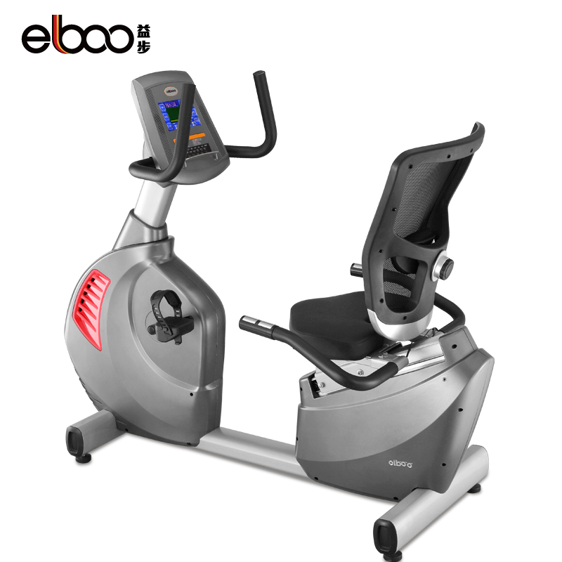 德国ELBOO-D8LP商用 超静音磁控健身房专用室内运动卧式健身车