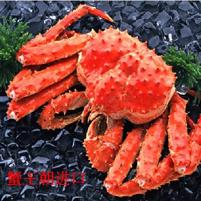 智利鲜冻帝王蟹 阿拉斯加蟹4斤起拍 冰鲜非熟冻大螃蟹送礼佳品