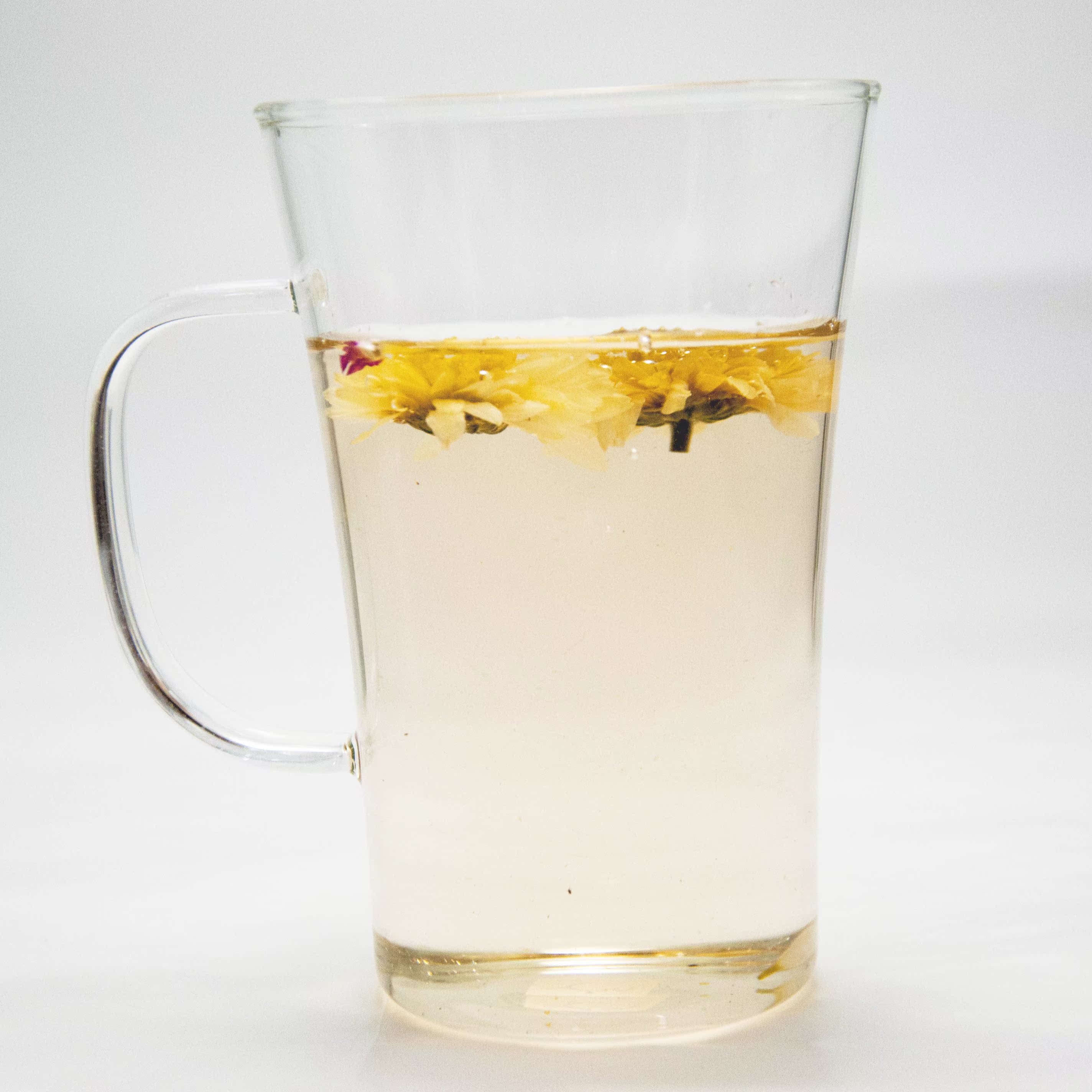 明尚德耐热透明玻璃杯花茶绿茶果汁杯带把玻璃水杯喝茶杯zb143