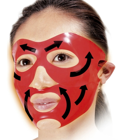 日本制代购提拉眼角推动刺激紧致面部淡化法令纹瘦脸美容面罩套装